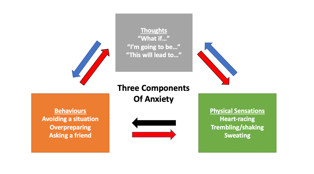 Components of anxiety: thoughts, physical sensations, and behaviours